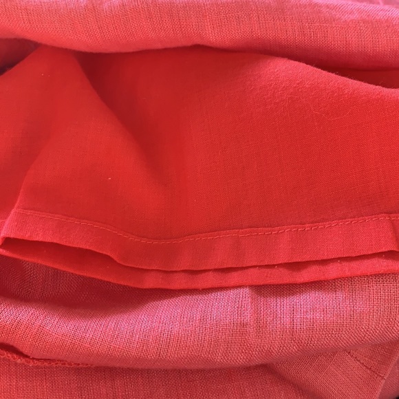 Nice coral pink dress - tailor made - 100% linen - Picture 4 of 4